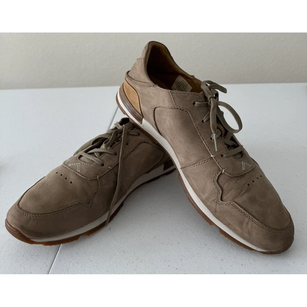 Olukai Huaka'i Li Leather Shoes Sneakers Brown Casual Men's Size 11 US / 44 EU